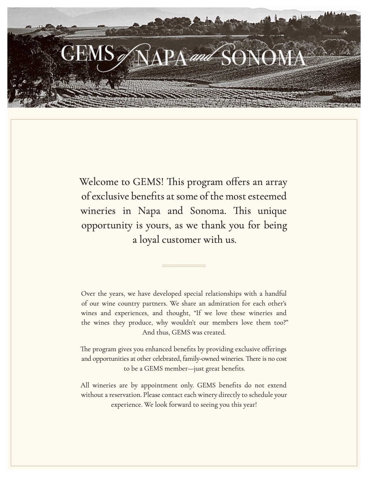 GEMS of NAPA and SONOMA Page 1
