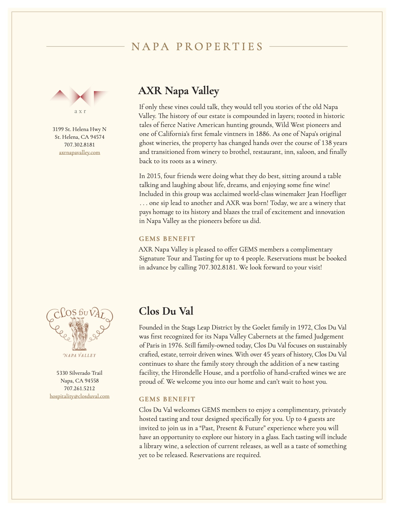 GEMS of NAPA and SONOMA Page 2