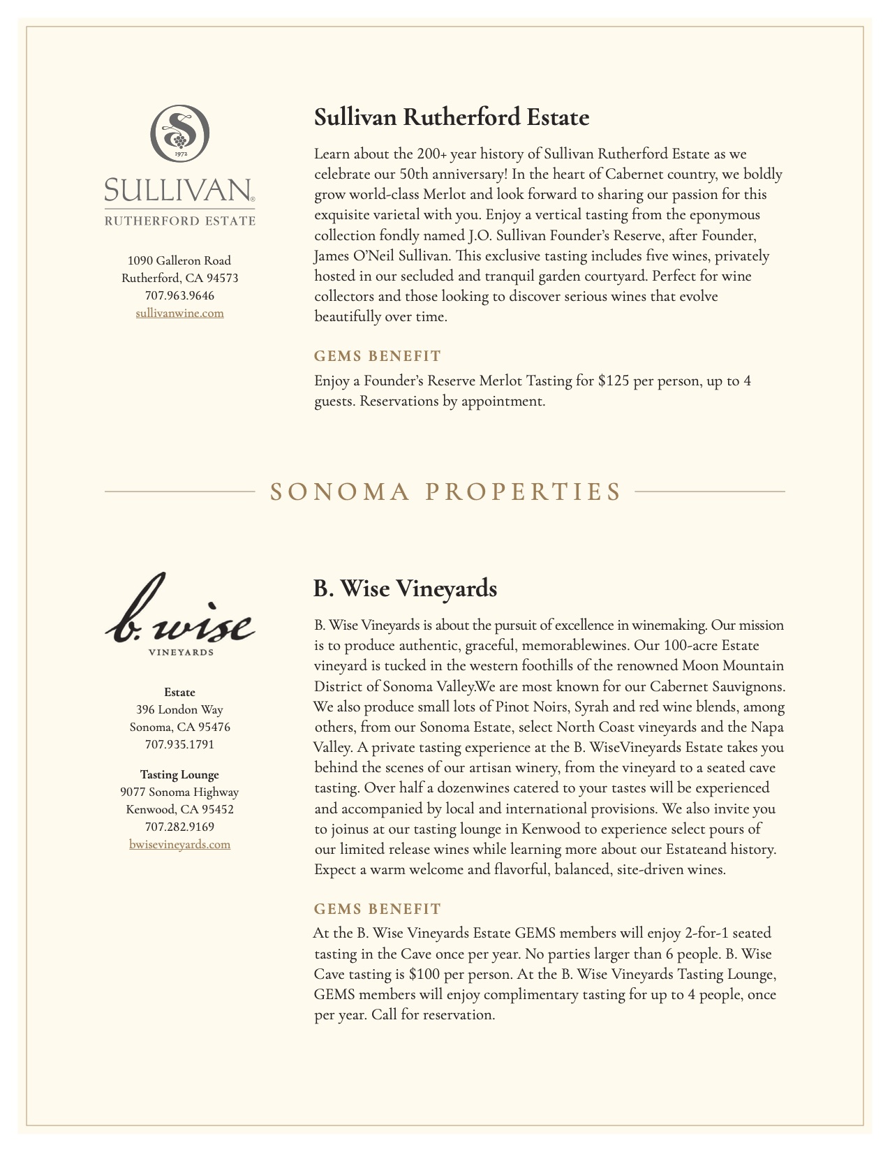 GEMS of NAPA and SONOMA Page 5